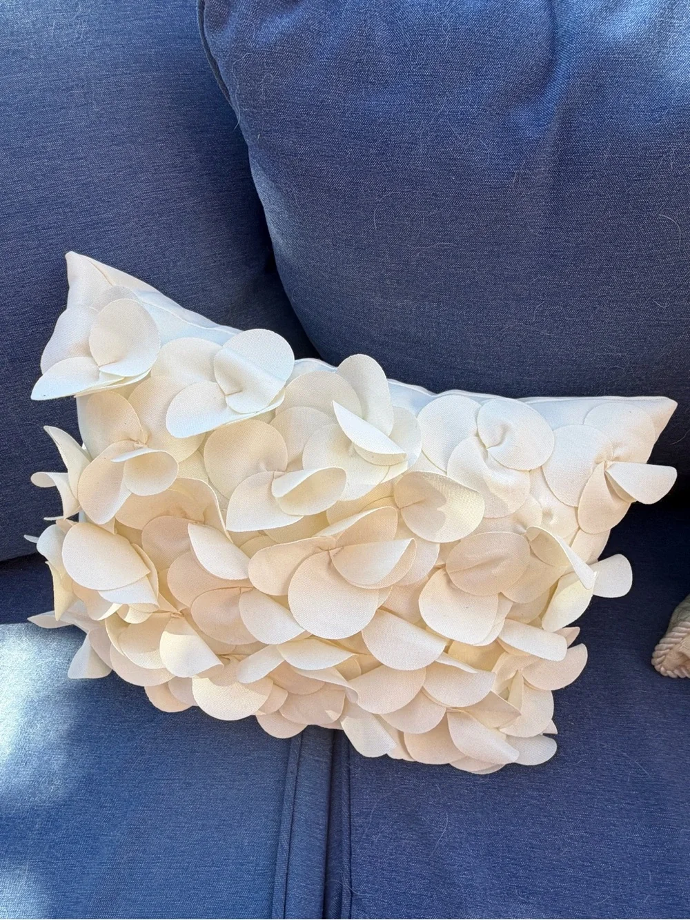 Hanes Neutral Decorative Pillow Set in Cream and White